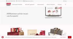 Desktop Screenshot of europack.at